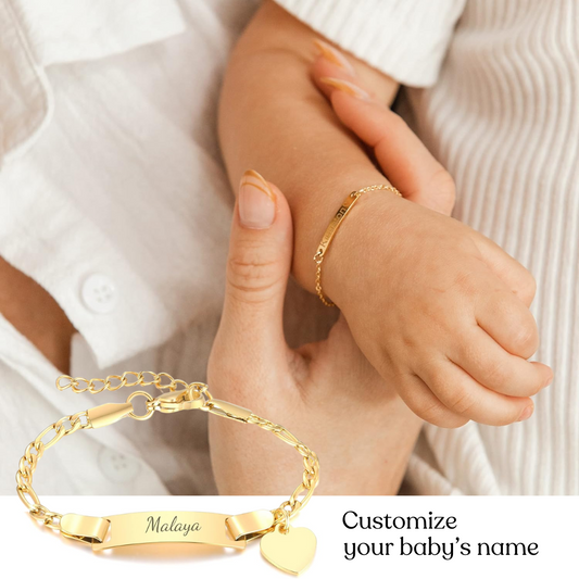 Personalized Bracelet:18k Gold Plated Stainless Steel